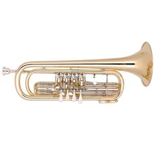 Bb Basstrompete Miraphone 37 411 100 Gold Brass laquered