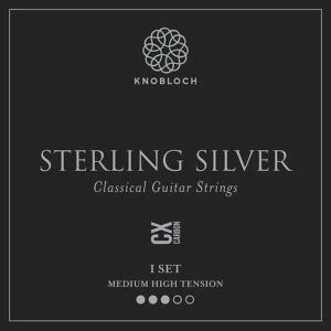 Strings for Classical Guitar Knobloch Sterling Silver Line 400SSC Medium-High Tension Sterling Silver Carbon CX