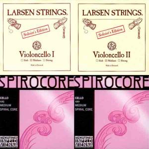 A, D Larsen Soloist + G, C Thomastik Spirocore (Tungsten) Mix Satz von Saiten für Cello