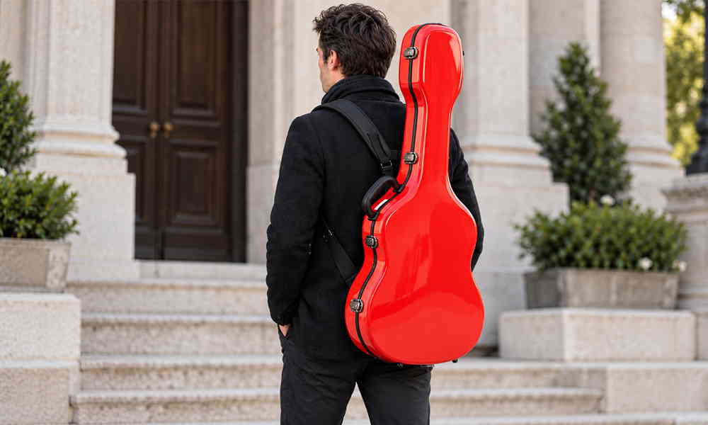 JW Eastman CE-151 Gitarrenkoffer mit Rucksackriemen