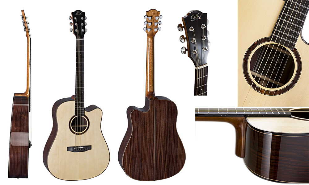 Duke D-PF-Cut Westerngitarre mit Cutaway