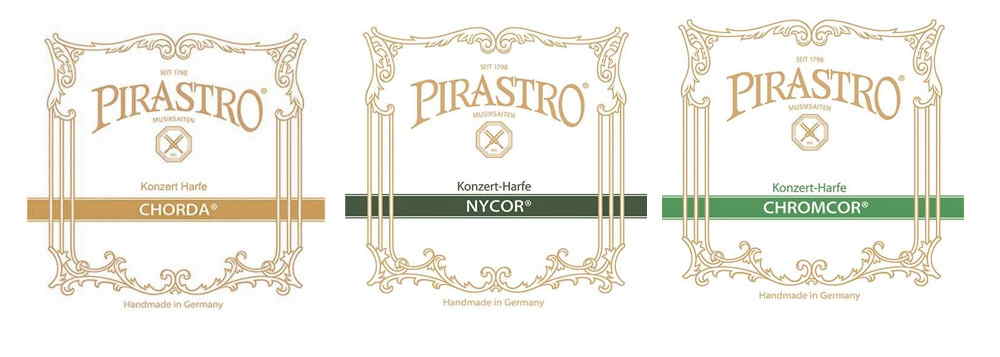 Pirastro Chorda, Nycor und Chromcor Harfensaiten
