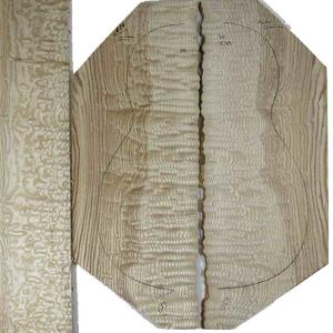 Back and Sides, European Mountain Maple, for Guitar, Quality Exzellent  Set 052