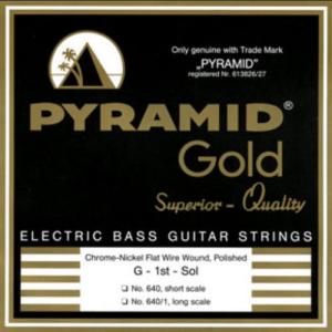  Bass Guitar Strings  Pyramid  Chrome Nickel Flat Wound Short Scale