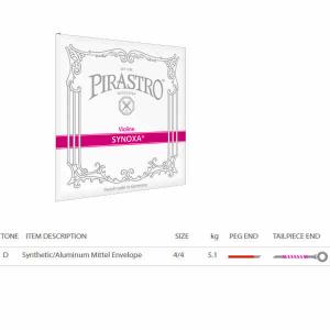 D Pirastro Violin Synoxa string synthetic/aluminium