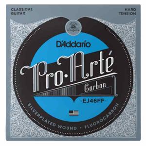 D'Addario EJ45FF Pro-Arté Carbon, Dynacore Basses, Normal Tension Saiten für Konzertgitarre