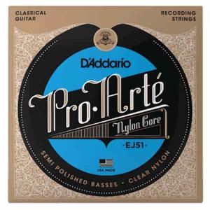 Dàdario EJ51 Pro-Arté with Polished Basses, Hard Tension Strings for Classical Guitar