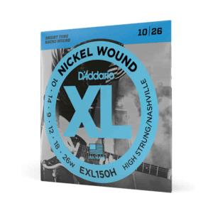 D'Addario 10-26 XL Nickel High-Strung/Nashville Tuning Saiten für E-Gitarre