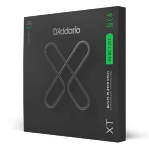 D'Addario XT Nickel, Regular Light Top/Medium Bottom, Long Scale, 45-105 Strings for Electric Bass Guitar