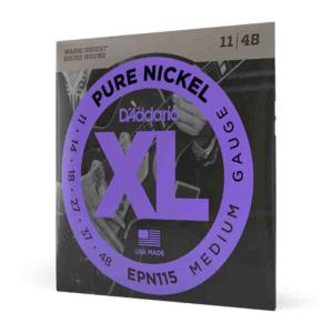 D'Addario XL Pure Nickel, Blues/Jazz Rock, 11-48 Saiten für E-Gitarre