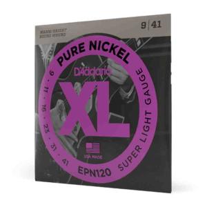 D'Addario XL Pure Nickel, Super Light, 9-41 Strings for Electric Guitar