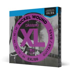 D'Addario Fender Bass VI, 24-84 XL Nickel Strings for Electric Guitar