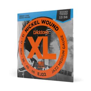 D'Addario Jazz Medium, 13-56 XL Nickel Strings for Electric Guitar
