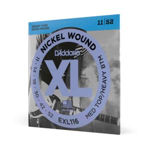 D'Addario Medium Top/Heavy Bottom, 11-52 XL Nickel Saiten für E-Gitarre