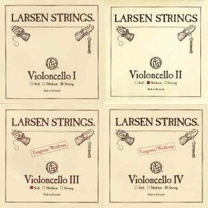 Larsen Original Cello Strings Set (A/D/ Steel+ G/C Tungsten)
