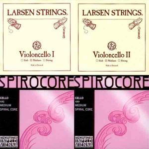 A, D Larsen Original + G, C Thomastik Spirocore (Tungsten) Mix set of Strings for Cello