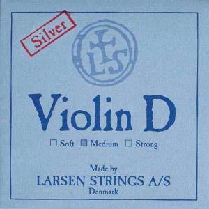 Larsen Original D String for Violin, Nylon/Silver