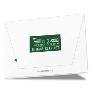 Lupifaro  Classic "Filed Cut" 4 Bass Clarinet Reeds