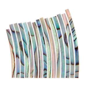Mother of Pearl Inlay Set for Guitar Rosette, Paua Flamed