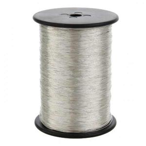 Nickel Silver Spun On Silk, 0.38 mm, 250 g