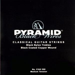Струны для классической гитары Pyramid Black Wires