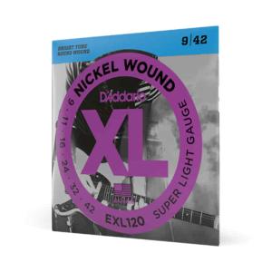 D'Addario 9-42 Super Light, XL Nickel Strings for Electric Guitar