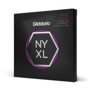 D'Addario 9,5-64  7-string, Custom Light, NYXL Strings for Electric Guitar