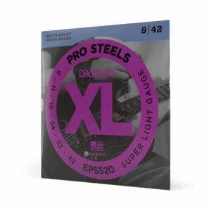 D'Addario XL ProSteels, Super Light, 9-42 Strings for Electric Guitar