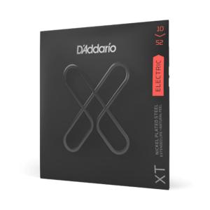 D'Addario 10-52 Light Top/ Heavy Bottomt, XT Nickel Strings for Electric Guitar