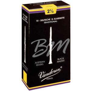 Vandoren Black Master Traditional CR1825T Reeds for Austrian Bb clarinet - 2,5