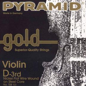 Violin Strings Set  Pyramid Gold