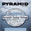12- string Acoustic Guitar Strings Pyramid Silver Plated Medium