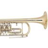 Bb Trumpet with 3 rotary valves Miraphone 9R Yellow Brass laquered
