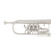 Bb Trumpet with 3 rotary valves, trigger Miraphone 9R silver plated