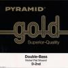 Double Bass Strings Pyramid Gold Nickel Flat Wound