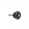 Endbutton for Guitar with Metal Screw from Black Plastic