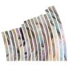 Mother of Pearl Inlay Set for Guitar Rosette Abalone Flamed