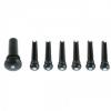 Ebony Pins and Endbutton with Pearl Eye 7-Piece Set for Acoustic Gutar