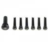 Ebony Pins and Endbutton with Parisian Eye 7-Piece Set for Guitar
