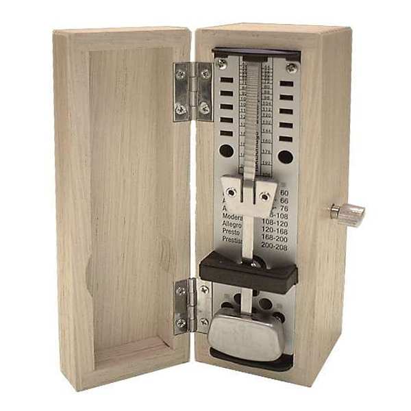 Wittner Taktell Super-Mini Metronome Mahogany wood case 